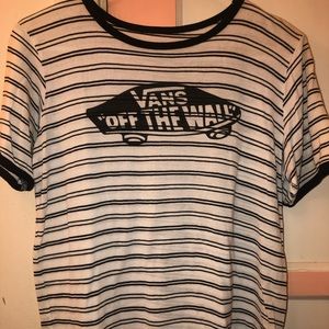 Vans Off The Wall Striped Top